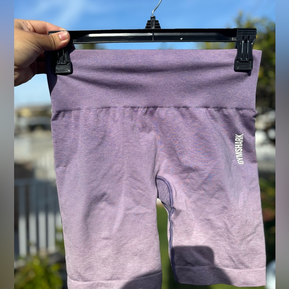 Gymshark purple ombré gym shorts